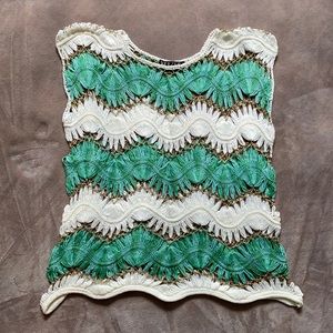 Velzera ivory / off-white top, size S/M